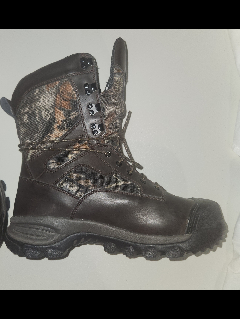 ‼️OFFERS‼️Irish Setter Camo Leather Waterproof Hunting Boots 800 Gram Size 11.5 - Picture 2 of 11